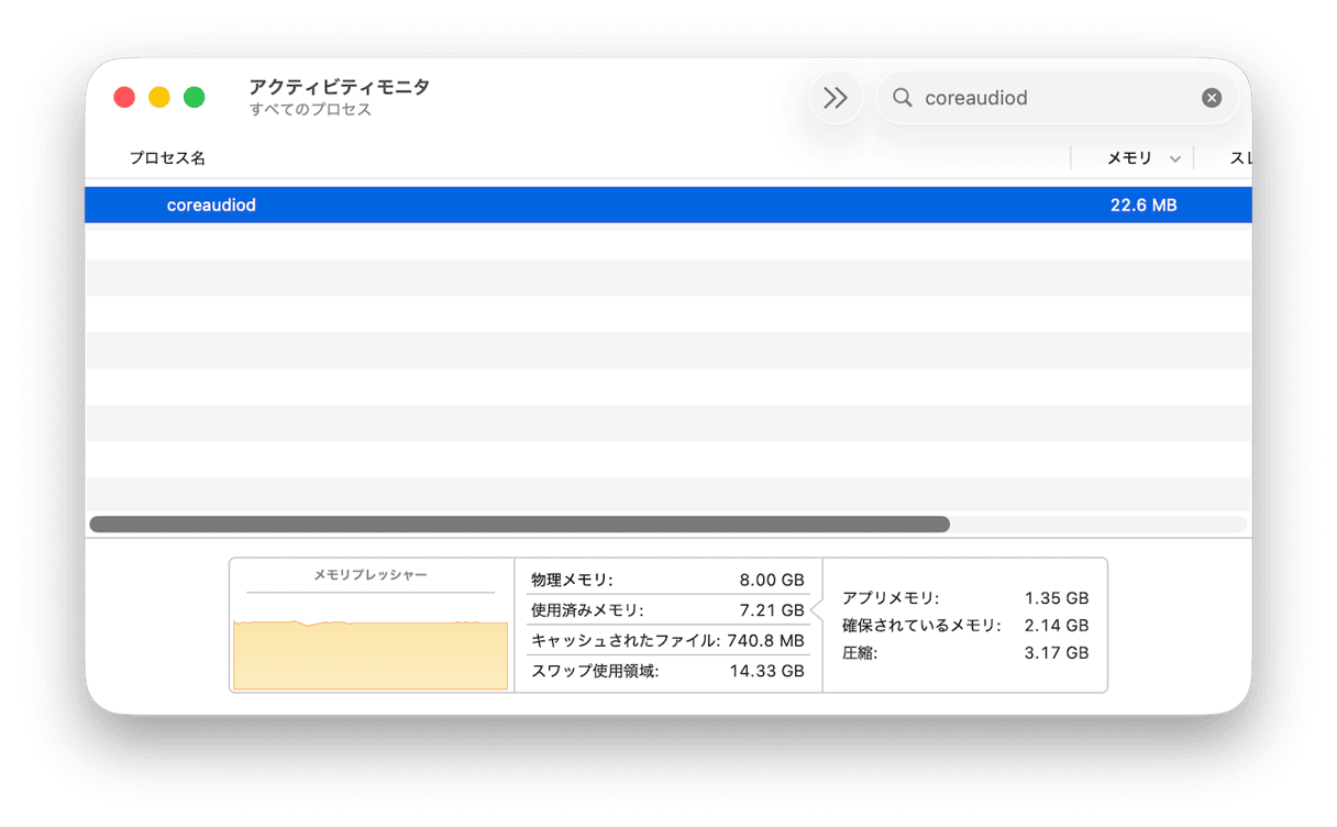サウンドコントローラー（coreaudiod）の再起動