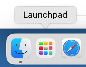 Launchpadを開きバツでアプリを削除